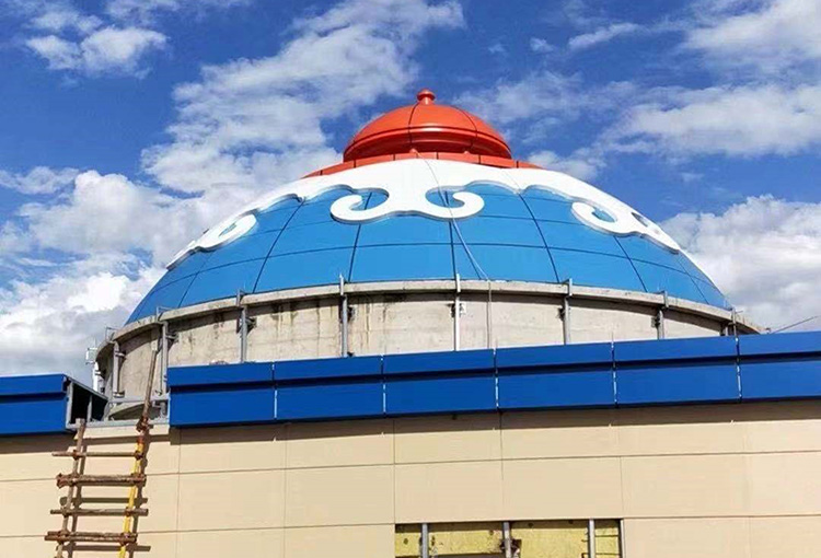 內蒙古通遼蒙古包造型幕墻工程